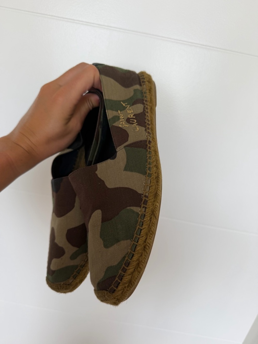 Saint Laurent Camouflage Espadrilles - Picture 4 of 6
